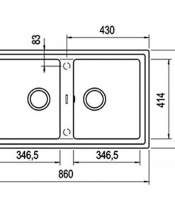 Chậu đá nhân tạo TEKA STONE 90 B-TG 2B 115260013 nhập khẩu GERMANY - 6 Chậu đá nhân tạo TEKA STONE 90 B-TG 2B 115260013 nhập khẩu GERMANY - 5
