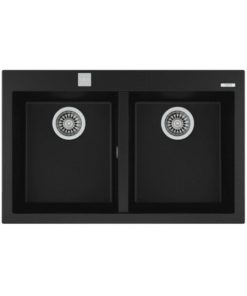 Chậu đá nhân tạo TEKA FORSQUARE 2B 790 BLACK 115260014 nhập khẩu ITALIA