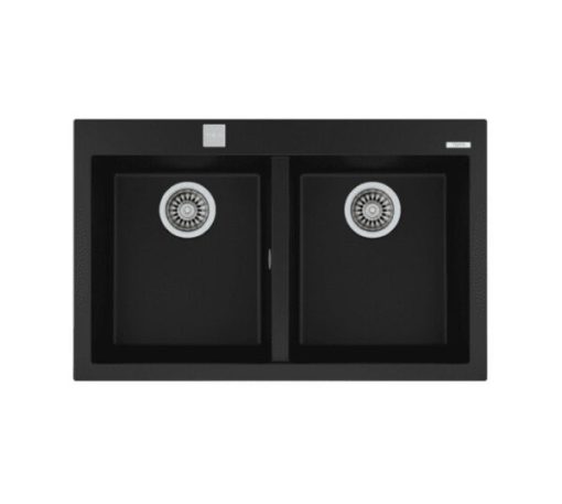 Chậu đá nhân tạo TEKA FORSQUARE 2B 790 BLACK 115260014 nhập khẩu ITALIA - 1