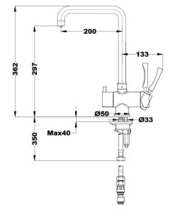 Vòi rửa chén Teka OS 210 116090000 - 5