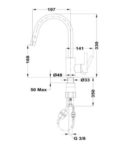 Vòi rửa chén Teka MTP 938 116020000 - 6 Vòi rửa chén Teka MTP 938 116020000 - 5