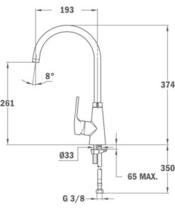 VÒI RỬA CHÉN TEKA VITA 249150200 - 5 TEKA VITA 249150200