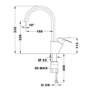 Vòi rửa chén Teka MTP 995 116030001 - 3