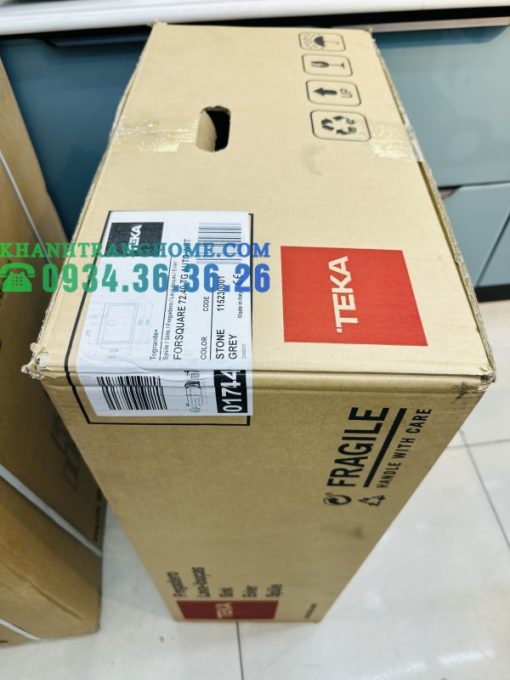 CHẬU ĐÁ NHÂN TẠO TEKA FORSQUARE 72.40 TG 115230001 NHẬP KHẨU ITALIA - 5