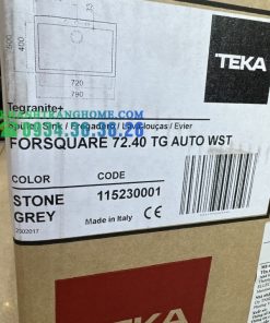 CHẬU ĐÁ NHÂN TẠO TEKA FORSQUARE 72.40 TG 115230001 NHẬP KHẨU ITALIA - 38