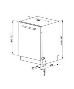 Máy rửa chén âm tủ Hafele HDW-FI60D 533.23.320 - 162 Máy rửa chén âm tủ Hafele HDW-FI60D 533.23.320 - 161