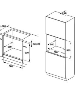Lò nướng âm tủ Hafele HO-KT60C 534.05.571 - 27