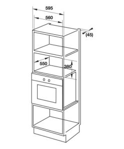 Lò vi sóng có nướng lắp âm Hafele HM-B38C 538.01.111 32 lít - 65