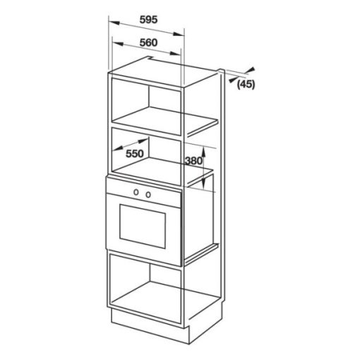 Lò vi sóng có nướng lắp âm Hafele HM-B38C 538.01.111 32 lít - 5