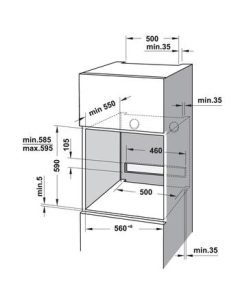 Lò nướng âm tủ 72 lít Hafele HO-8T72A 538.01.421 - 65