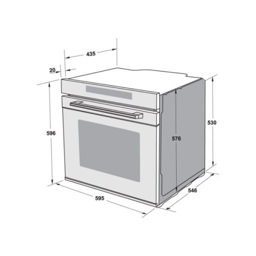 Lò nướng kết hợp hấp âm tủ 72 lít Hafele HSO-8T72A 538.61.461 - 5