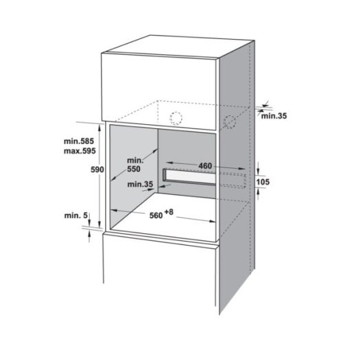 Lò nướng kết hợp hấp âm tủ 72 lít Hafele HSO-8T72A 538.61.461 - 3