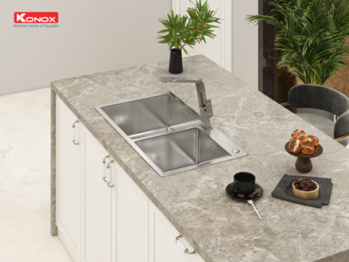CHẬU RỬA CHÉN BÁT KONOX KN8245DO - 6