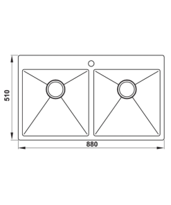 CHẬU RỬA CHÉN HAFELE INOX HS20-SSN2S90 567.20.537 - 11
