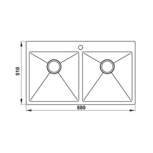 CHẬU RỬA CHÉN HAFELE INOX HS20-SSN2S90 567.20.537 - 3