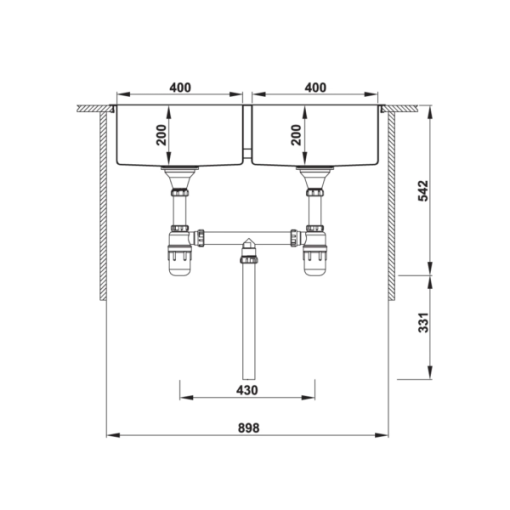 CHẬU RỬA CHÉN HAFELE INOX HS20-SSN2S90 567.20.537 - 5