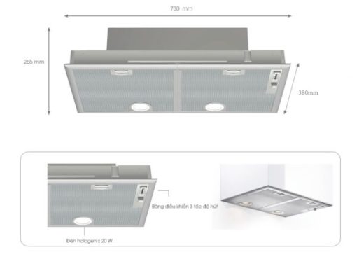 MÁY HÚT MÙI BOSCH HMH.DHL755BL|SERIE 4 - 3