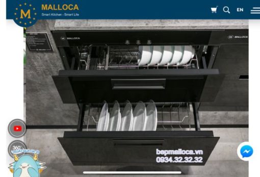 Máy sấy, tiệt trùng chén đĩa Malloca MSC-100A - 13
