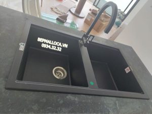 Chậu đá Malloca Nero K-45040 / Màu đen / Phủ nano kháng khuẩn - 25