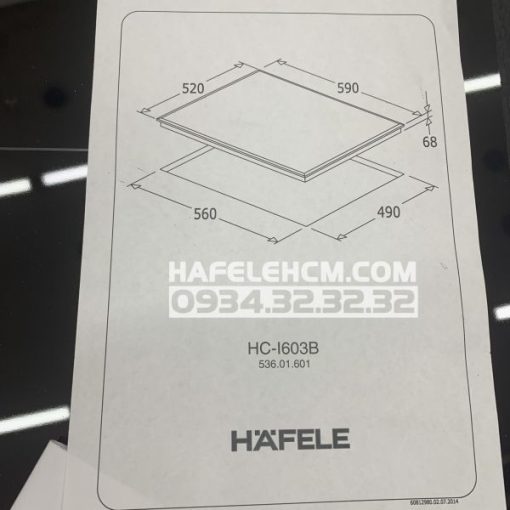 BẾP TỪ HAFELE 3 VÙNG NẤU HC-I603D 536.61.631 - 9