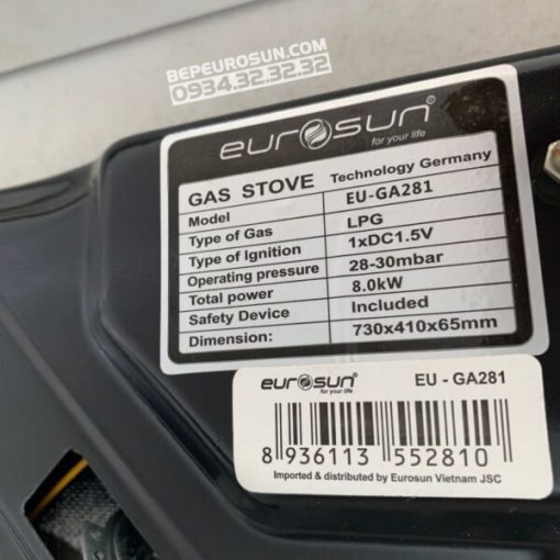 Bếp gas Eurosun EU-GA281 - 23