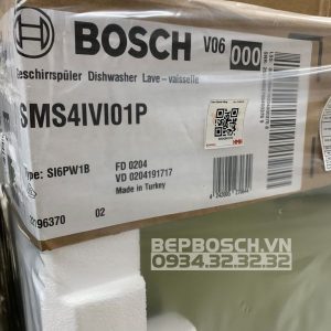 MÁY RỬA BÁT ĐỘC LẬP BOSCH HMH.SMS4IVI01P - 60CM SERIES 4 NHẬP CHÂU ÂU MODEL 2022 - 388