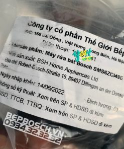 MÁY RỬA BÁT BOSCH SMS6ZCI49E SERI 6 SẤY ZEOLITE NHẬP KHẨU ĐỨC - 257 MÁY RỬA BÁT BOSCH SMS6ZCI49E SERI 6 SẤY ZEOLITE NHẬP KHẨU ĐỨC - 256