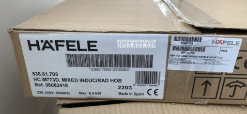 BẾP TỪ KẾT HỢP ĐIỆN HAFELE 3 VÙNG NẤU HC-M773D 536.61.705 - 45
