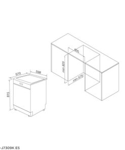 Máy Rửa Chén Âm Tủ Malloca WQP12-J7309E E5 - 6 Máy Rửa Chén Âm Tủ Malloca WQP12-J7309E E5 - 5