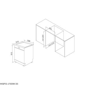 Máy Rửa Chén Âm Tủ Malloca WQP12-J7309E E5 - 5