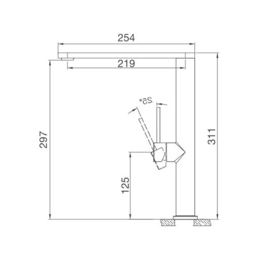 Vòi Rửa Chén Malloca K061-S - Vòi inox 304 - 7