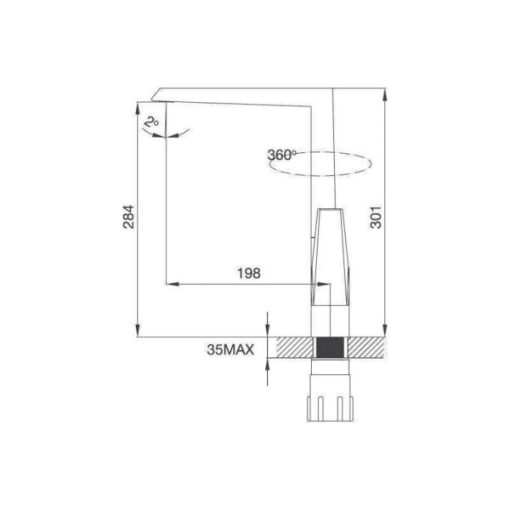 Vòi Rửa Chén Malloca K291C - Vòi mạ Chrome - 3