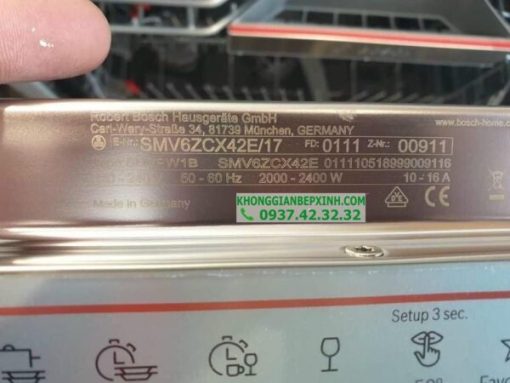 MÁY RỬA BÁT ÂM TOÀN PHẦN - 60CM HMH.SMV6ZCX42E SERIES 6 - 32