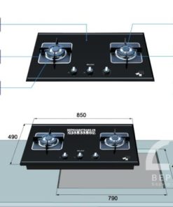 Bếp 2 Gas Malloca AS 9402R - 36 Bếp 2 Gas Malloca AS 9402R - 35
