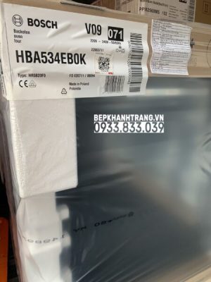 LÒ NƯỚNG ÂM TỦ BOSCH HMH HBA534EB0K Series 4 - 109