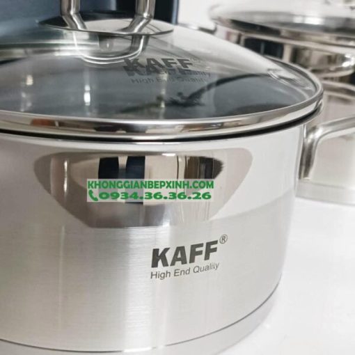 Bộ nồi Kaff cao cấp 5 món Inox 304 KF-ST09304 - 5