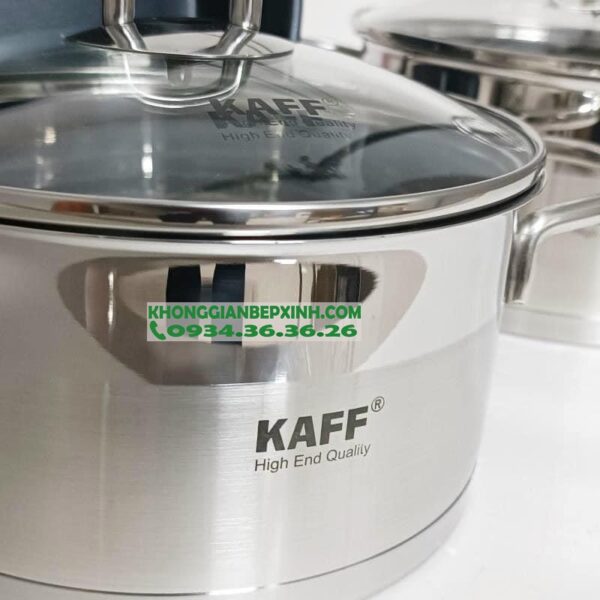 Bộ nồi Kaff cao cấp 5 món Inox 304 KF-ST09304 Mới Nhất 2022 Sang Trọng, Siêu Bền, Dùng được tất cả Bếp - 46