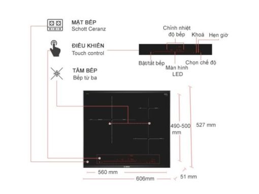 Bếp Từ BOSCH HMH.PID675DC1E|Serie 8 MADE IN SPAIN - 19