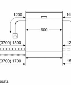 MÁY RỬA BÁT SIEMENS SN23EC14CE IQ300 - 8 SIEMENS SN23EC14CE