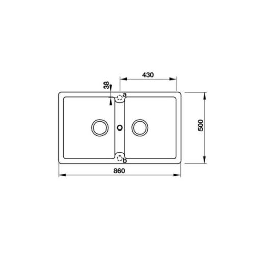 Chậu Đá Hafele HS19-GEN2S90 570.36.400 - 3