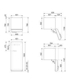 TỦ LẠNH SMEG, CỬA ĐƠN, ĐỘC LẬP, CỬA MỞ PHẢI, MÀU ĐEN, 50’S STYLE FAB28RBL3 536.14.230 - 40 TỦ LẠNH SMEG, CỬA ĐƠN, ĐỘC LẬP, CỬA MỞ PHẢI, MÀU ĐEN, 50’S STYLE FAB28RBL3 536.14.230 - 39