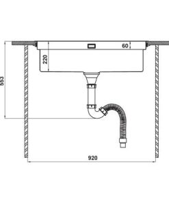 Chậu inox Hafele HS21-SSN1S90 - 567.94.020 - 25