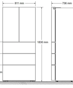 TỦ LẠNH BOSCH KIỂU PHÁP HMH KFN86AA76J SERIES 6 - 76 TỦ LẠNH BOSCH KIỂU PHÁP HMH KFN86AA76J SERIES 6 - 75