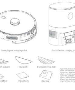 ROBOT HÚT BỤI TỰ ĐỔ RÁC HUBERT HB-A68 PLUS MÀU TRẮNG - CỦA ĐỨC - 22 ROBOT HÚT BỤI TỰ ĐỔ RÁC HUBERT HB-A68 PLUS MÀU TRẮNG - CỦA ĐỨC - 21