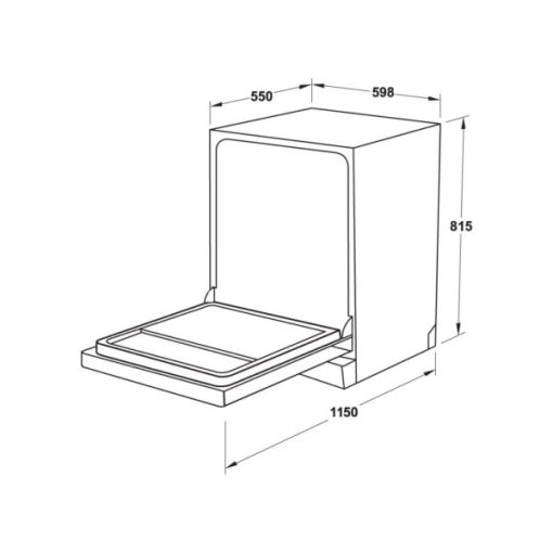Máy rửa chén âm tủ Hafele HDW-FI60AB 538.21.330 - 5