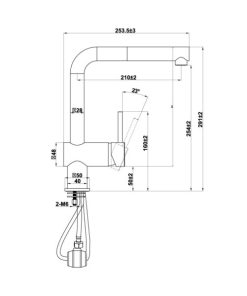 Vòi rửa chén Hafele HT21-GH1P254 577.55.390 - 35