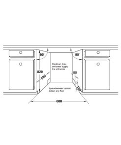 Máy rửa chén âm tủ Hafele HDW-FI60AB 538.21.330 - 178 Máy rửa chén âm tủ Hafele HDW-FI60AB 538.21.330 - 177