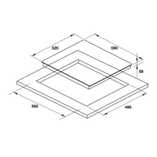Bếp từ Hafele 3 vùng nấu HC-I6030B 536.61.831 - 3
