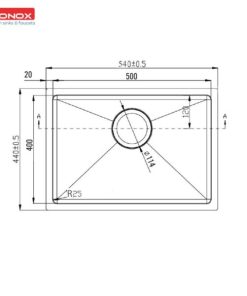 CHẬU RỬA BÁT KONOX KN5444SU - 119