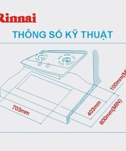 Bếp gas âm Rinnai RVB-2Gi(FG) - 20 Bếp gas âm Rinnai RVB-2Gi(FG) - 19